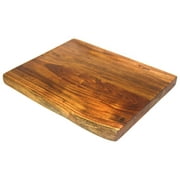 Mountain Woods Brown Hand Crafted LIVE EDGE Cutting Board/Serving Tray made w/ Solid Acacia Hard Wood - 15"