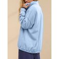 thumbnail image 5 of Sweatshirt for Women Oversized Casual Long Sleeve Button Henley Neck Pullover Tops Outfits Clothes XL, 5 of 9