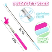 5 Pcs Finger Pointer Stick for Classroom, Multi-Function Extendable Teacher Presentation Clicker, Classroom Essentials (5 Colors)