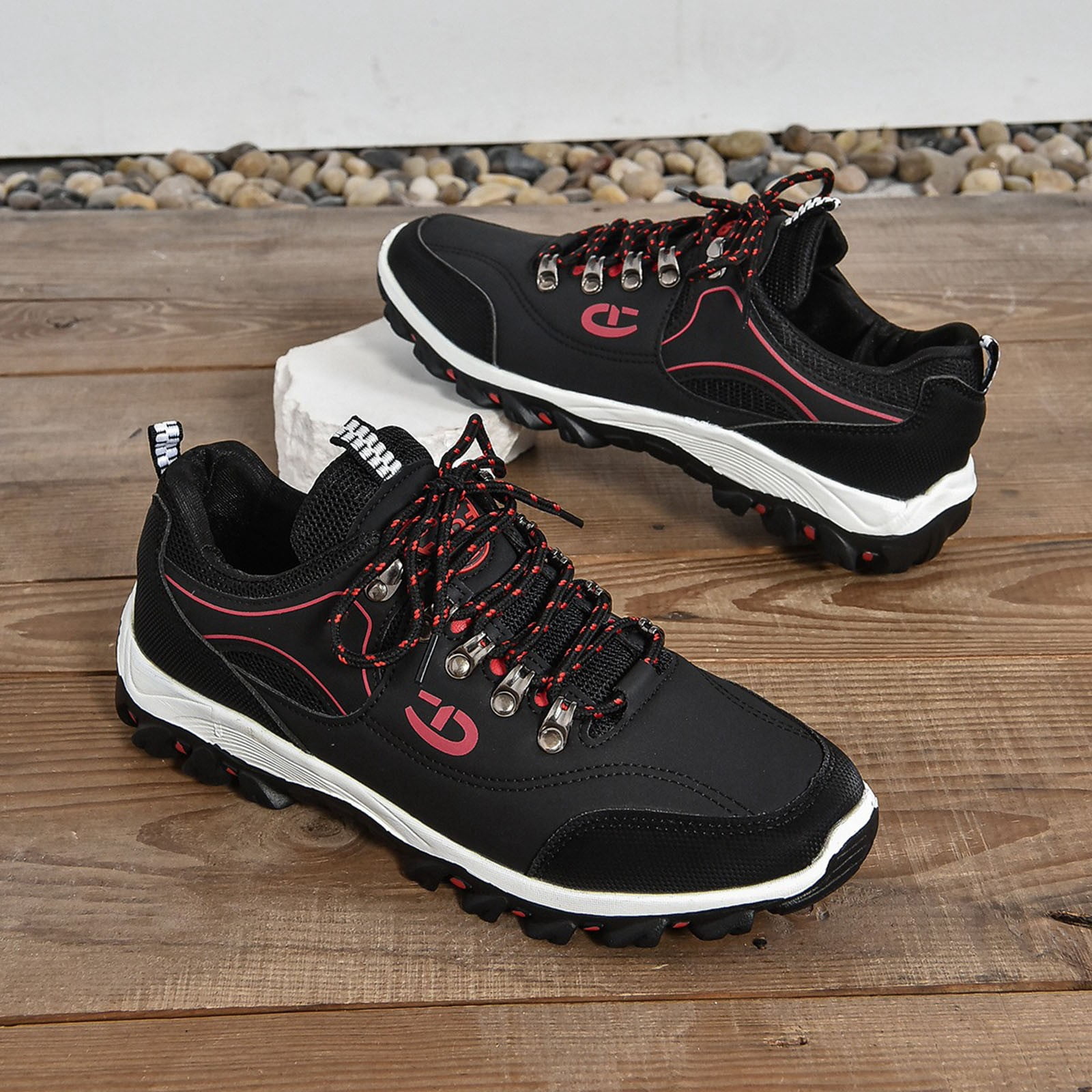 FhgihG Women's Waterproof Hiking Shoes Outdoor Climbing Sneakers Non-Slip Trekking Running
