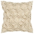 thumbnail image 1 of HomeRoots 403175 Crème Roue à Goupilles Floral Pétale en Duvet Rempli Coussin, 1 of 1