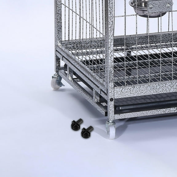 ROSENICE 10Pcs Wheelchair Replacement Wheels Cat Cage Caster Accessories in Black