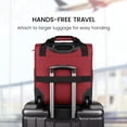 thumbnail image 6 of New York Xpress 16" Underseat Carry-on Luggage Lightweight Softside Rolling Suitcase with 2 Wheels, Burgundy - TA13, 6 of 10