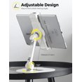 thumbnail image 4 of ILUMINPRO iPad Tablet Holder Stand, Height Angle Adjustable Desktop Cell phone Stand, Compatible With iPhone iPad Pro, 4 of 5