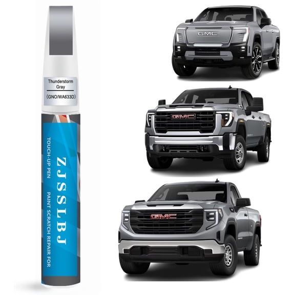Car Touch Up Paint(Thunderstorm Gray(GNO/WA633D)) for GMC, Car Paint Scratch Repair Kit, Quick & Easy Solution to Repair, 2 in 1 Scratch Remover Pen with Color-Matched