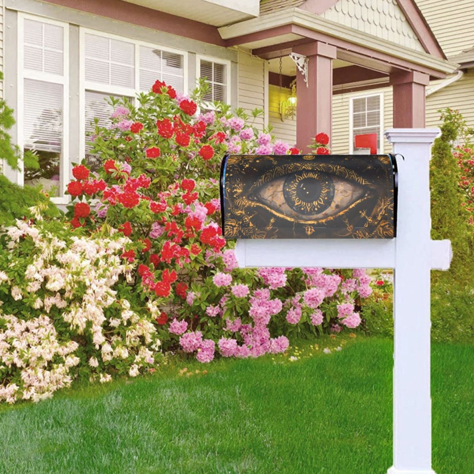 Kdxio Magnetic Mailbox Cover 25.5x21 in Mailbox Cover Outdoor Decoration Holiday Mailbox Covers for Home Garden Yard-25.5x21 in