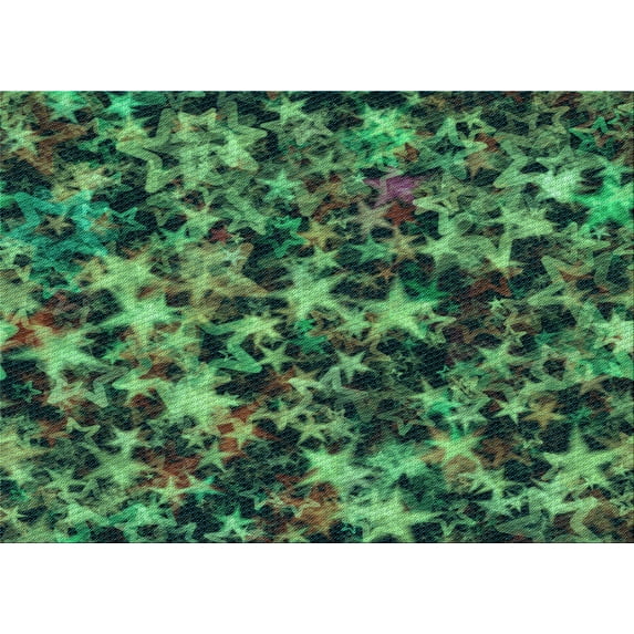 Ahgly Company Indoor Rectangle Patterned Dark Forest Green Area Rugs, 2' x 4'