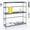 Chrome, variant on Nexel BK18605Z Poly-Z-Brite 3-Shelf Container/Keg Rack, 60"W x 18"D x 54"H