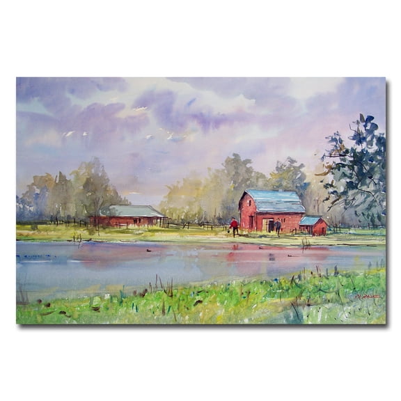 Trademark Art "View from the Millpond" Canvas Art by Ryan Radke