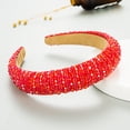 thumbnail image 1 of Diadema con cuentas tejidas a mano para el cabello Homing Hair Hoop, estilo barroco, esponja, accesorios simples para el cabello facial para mujer, 1 of 6