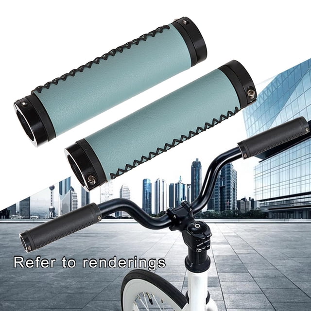 Puños de manillar de bicicleta shamjiam Cuero artificial 130 mm
