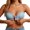Blue, variant on Women‘s Strapless Front Closure Push Up Lace Unlined Bra Seamless Wirefree Support Lift Bust Enhancer Beige XXL