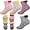 Pink, Rainbow, Black, Purple, variant on 4 Pairs Christmas Fuzzy Cupcake Socks for Women Girl Fluffy Slipper Socks DIY Gift Boxes for Winter Valentines-Style D