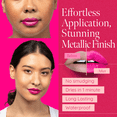 thumbnail image 5 of Aromi Hot Pink Metallic Liquid Lipstick | Magenta Lip Color with Shimmery Finish, Long-Lasting (Fab Flamingo), 5 of 12