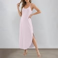 thumbnail image 3 of Casual Sleeveless Backless Beach Dress with Pockets Loose Fit Summer Comfortable Flowy Maxi Dress For,Light Pink,XXXL, 3 of 8