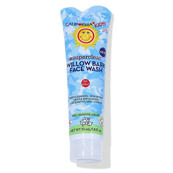 Jabón facial para acné para niños de California | Jabón facial suave hipoalergénico | Jabón facial exfoliante + limpia los poros | Jabón facial para niños para pieles sensibles | Limpiador facial con