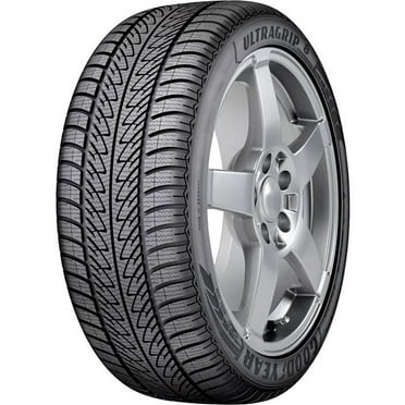 Goodyear Ultra Grip 8 Performance 245/45R18 100V XL Snow Winter Run Flat Tire Fits: 2016-23 Chevrolet Malibu LT, 2009-14 Acura TL SH-AWD