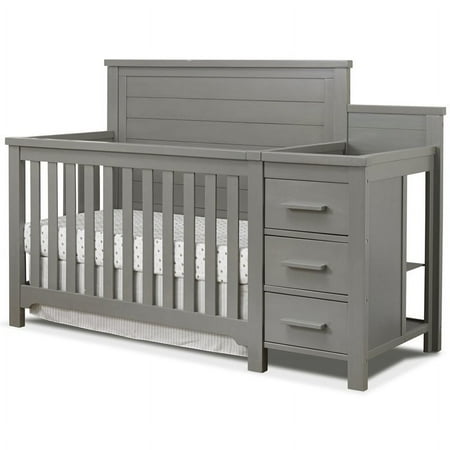 UPC: 0092234014847 | Sorelle Furniture Farmhouse Crib & Changer Weathered Gray