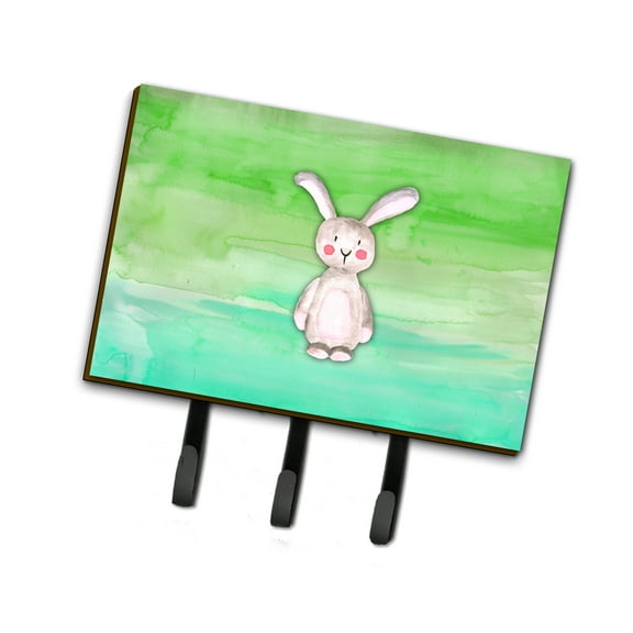 Bunny Rabbit Watercolor Leash or Key Holder