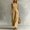Khaki, variant on IUYRTFE Women V Neck Front Button Linen Style Jumpsuit Sleeveless Wide Leg Romper with Pockets