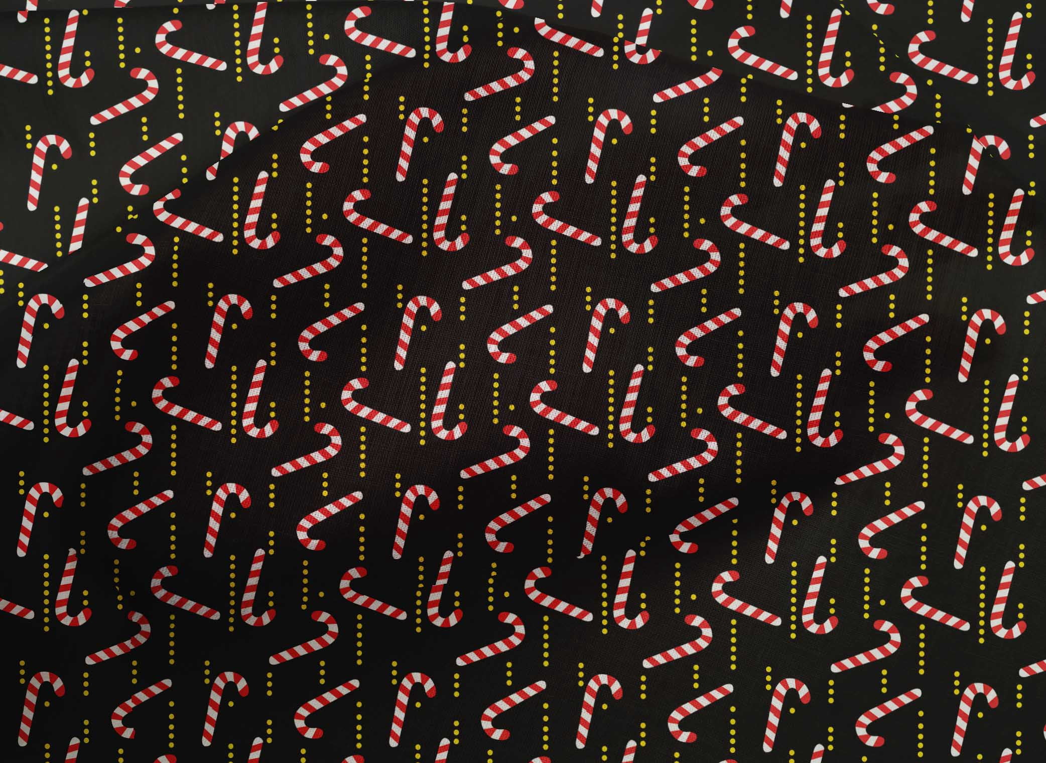 oneOone Cotton Cambric Black Fabric Merry Christmas Sewing Material Print Fabric By The Yard 42 Inch Wide-UPQ