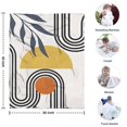 thumbnail image 4 of Orange Boho Geometric and Plant Pattern Blanket,Comfortable Soft Flannel Throw Blanket,All Season,Warm Lightweight Blankets for Sofa Bed Couch Living Room Chair,30"x40", 4 of 4