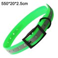 thumbnail image 2 of Translucent reflective waterproof dog collar strong coated nylon webbing with black hardware, 2 of 5
