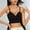 Black, variant on Push up Bras for Women Plus Size Thin Strap Adjustable Straps Push Up Side Gathering Breathable Solid Color Daily Lingerie