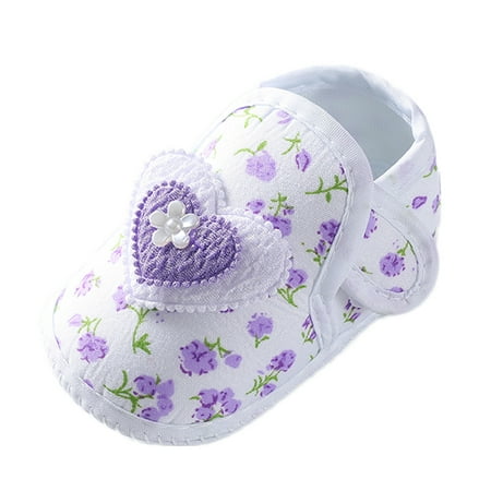 

Girls Sandals Soft Walkers Bow Princess Bowknot Flat Walkers Shoes Purple Size 12
