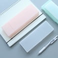 thumbnail image 4 of Yesbay Semi-Transparent Plastic Large Capacity Pen Box Pencil Case Stationery Holder,Pink, 4 of 8