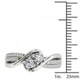 thumbnail image 4 of 1/2 Carat T.W. Diamond 10kt White Gold Two-Stone Bypass Band, 4 of 5