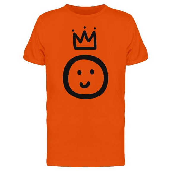 Fun Face Doodle With Crown Tee Men's -Image by Shutterstock