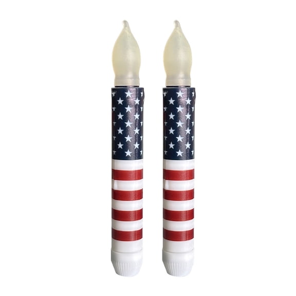 Memorial Day Saving!4th of July Decorations, Independence Day Flag Long LED Candle Light LED Candles Lights