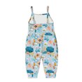 thumbnail image 4 of QISIWOLE Toddler Baby Girls Halloween Jumpsuits Cute Strap Pumpkin Sleeveless Romper Kids Loose Overalls Outfit Clothes,clearance under $10, 4 of 4