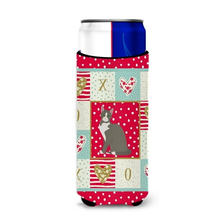 

Carolines Treasures CK5743MUK Brazilian Shorthair Cat Love Ultra Hugger for slim cans Slim Can multicolor