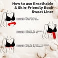thumbnail image 4 of 10PCS Cotton Boob Bra Towel for Breast Towel Sling Bra Towels for Women 3 Layer Reusable Underboob Sweat Absorber Beige, 4 of 8