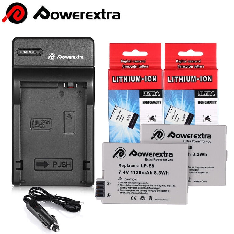 LP-E8 Battery Charger, LP Charger Compatible with Canon EOS Rebel T2i