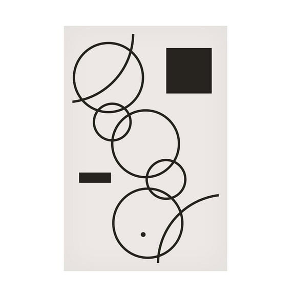 Trademark Fine Art jay stanley Minimal Shapes 1 Canvas Wall Art