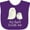 Purple, variant on Inktastic Aunt Loves Me Owls Boys or Girls Baby Bib