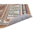 thumbnail image 5 of Sonoma Gypsy Rust Black Ivory Aqua Viscose Area Rug, 5 of 7