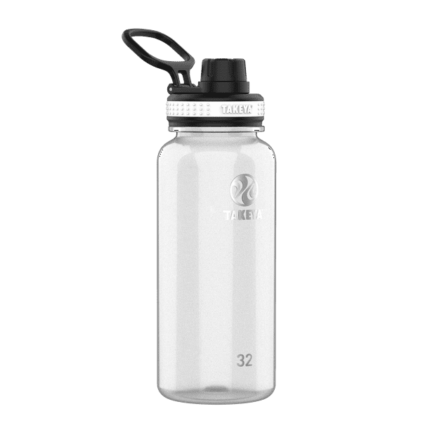 Takeya Tritan Plastic Spout Lid Water Bottle, Lightweight, Dishwasher