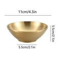 thumbnail image 3 of Zmeidao Ramen Noodle Soup Bowl, Stainless Steel Bowl for Cereal, Pasta, Salad, Fruit, Double-walled Soup Bowls Snacks Bowls, 4.33in, 3 of 6