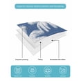 thumbnail image 5 of Quilts Queen Size Bedding Set, Navy Blue Palm Trees Lightweight Quilted Comforter, Farmhouse Tropical Summer Beach Soft Reversible Bedspread Coverlet with Pillow Covers for All Season, 90" x 96", 5 of 7