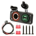 thumbnail image 1 of Enchufe Zulema 5V 4.8A Toma de Corriente USB Dual para Coche Panel Adaptador, 1 of 8