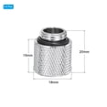thumbnail image 2 of Uxcell Male to Female Extender Fitting G1/4 x 15mm for PC Water Cooling System Silver 8pcs, 2 of 4