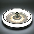 thumbnail image 6 of Cusp Barn Flush Mount Ceiling Fan with Light Remote Control Low Profile 3-Color Dimming LED Light for Bedroom, 6 of 11