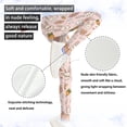 thumbnail image 5 of COEQINE Girls Leggings Buttery Soft Yoga Pants Full Length High Waist Tummy Control for Jogging Running for 4-5 Years Kids Girls for Easter, Easter Bunny Carrot Pink, 5 of 7