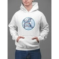 thumbnail image 2 of Angry Ball Face Hoodie Men - Men Hoodie, White, 2XL, 2 of 4