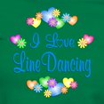 thumbnail image 3 of CafePress - I Love Line Dancing Women's Dark T Shirt - Women's Traditional Fit Dark T-Shirt, 3 of 4