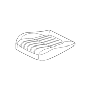 Genuine OE Jaguar Cushion Cover - T2H23709SBK
